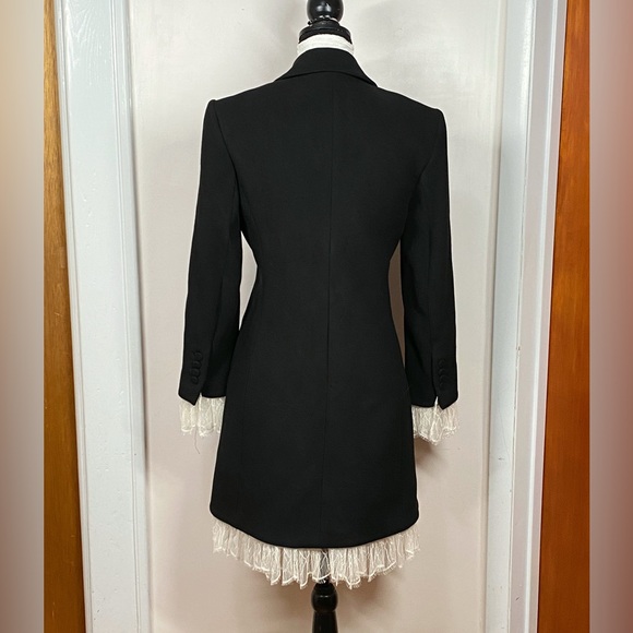 Cinq à Sept Roxie Lace-Trim Tailored Coat size S - Picture 11 of 16